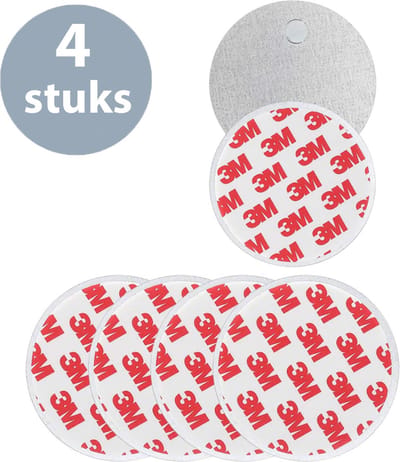 ForDig Rookmelder Magneetbevestiging (4 stuks) - Magneet Rookmelder Bevestiging - 70 mm - Magnetische Montageset