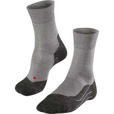 FALKE RU4 Wool anti-blaar wol functioneel materiaal hardloopsokken heren grijs - maat 42-43
