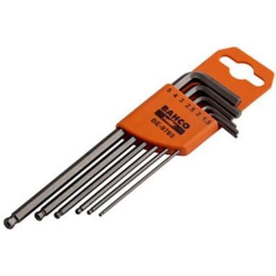 Bahco Haakse schroevendraaierset 1.5 mm, 2 mm, 2.5 mm, 3 mm, 4 mm, 5 mm 4 mm, 1.5 mm, 2.5 mm, 2 mm, 5 mm, 3 mm 6-delig