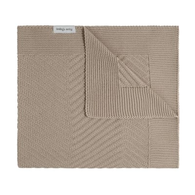 Baby's Only Ledikantdeken Grace - Baby deken met visgraat motief - Babydeken uit katoen en acryl - 6 tot 36 maanden - Beige - 100x135 cm
