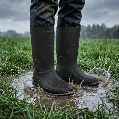 vidaXL - Regenlaarzen - PVC - Maat - 38 - Zwart