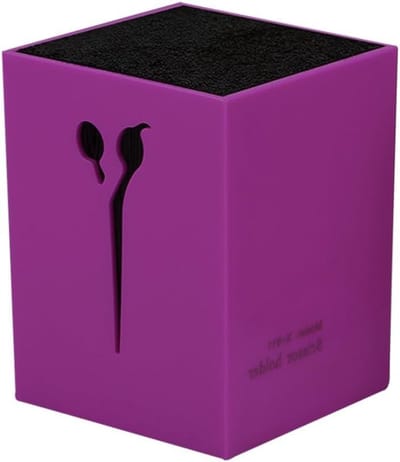 Deelbare Schaarhouder voor Kapsalon en Bureau Organisatie met Anti-slip Ontwerp - Paarse Haarstylisten Organizer