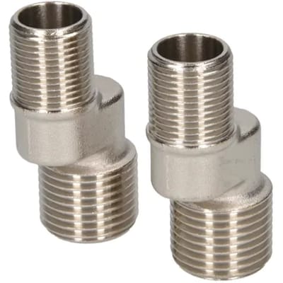 Sanivesk S-koppeling Set 1/2"mx3/8"m Chroom