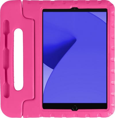 Hoes - Geschikt voor Apple iPad 8 (2020) - 10.2 inch - 8e Generatie - Kinderhoes Shockproof Bumper - Kidsproof Case - Tablet Hoesje - Kinder Hoesje Cover - Roze