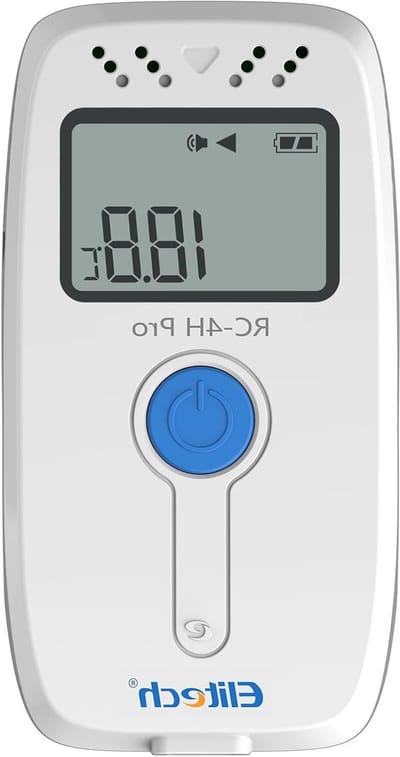 Temperatuur Vochtigheid Recorder - Datalogger Met Sensor - Koelketen Bewaken - 16000 Datapunten - Breed Bereik -40~+85 - Zilverachtig