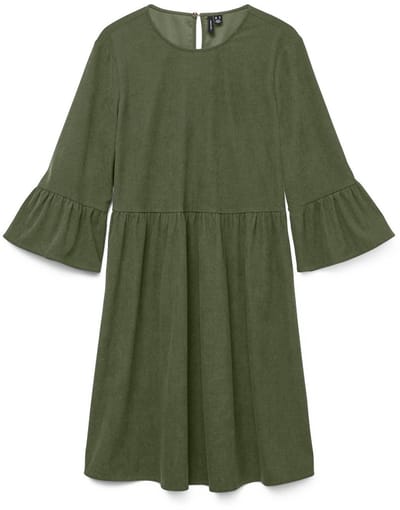 Vero Moda Curve Jurk VMCVILJA Corduroy Korte jurk