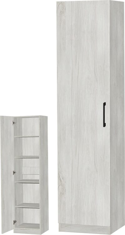 Belfurn - Linnenkast 1 deur EDEN 40cm white oak