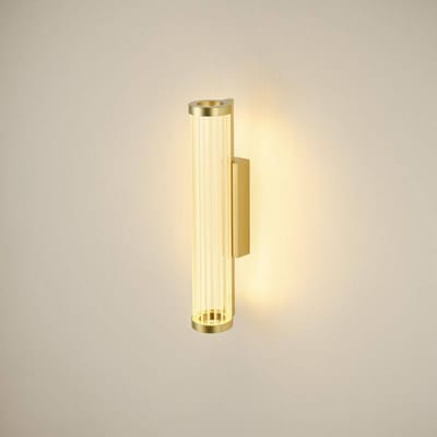 SLV LED wandlamp Quimera, messingkleurig, hoogte 41 cm, CCT