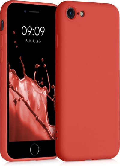 kwmobile telefoonhoesje geschikt voor Apple iPhone SE (2022) / iPhone SE (2020) / iPhone 8 / iPhone 7 - Hoesje voor smartphone - Back cover in mandarijn oranje