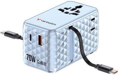 Verbatim Reisadapter Eu Vk Vs Voor Magsafe 1Xusb-C 1Xusb-A 2Xusb-C 70W