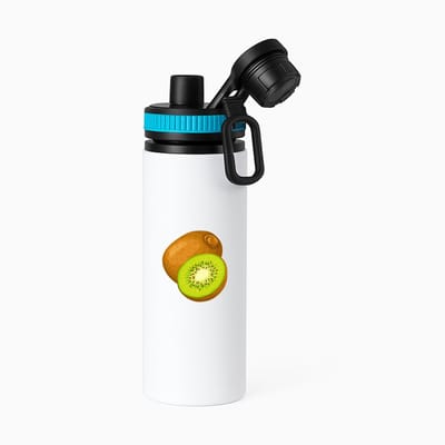 Hacebo® - Kiwi waterfles met draaidop blauw - Fruitschaal - Fruit liefhebbers - Vrucht - gezond eten - fruit - water fles - 850ML