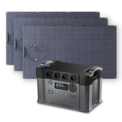ALLPOWERS Zonnegeneratorset 2400W (S2000 Pro + SF200 200W flexibel zonnepaneel) - S2000 Pro+3PCS SF200 200W zonnepaneel