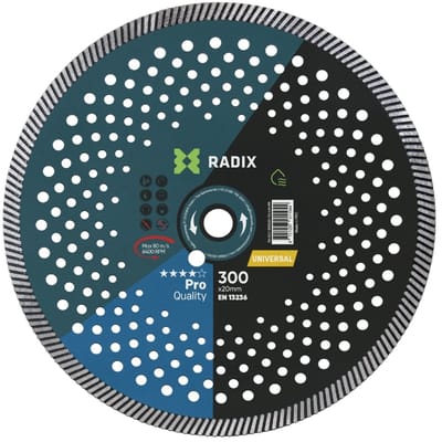 Radix - Universele diamantschijf - 300 x 20 mm - Turbo - Pro
