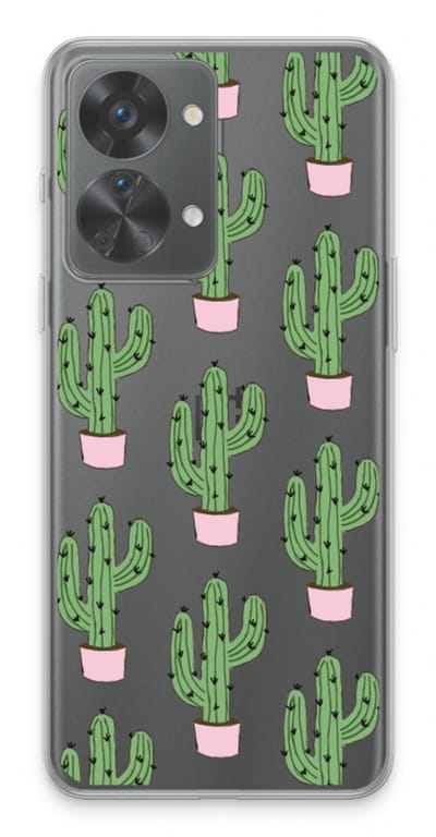 Case Company® - Hoesje geschikt voor OnePlus Nord 2T hoesje - Cactus Lover - Soft Cover Telefoonhoesje - Bescherming aan alle Kanten en Schermrand