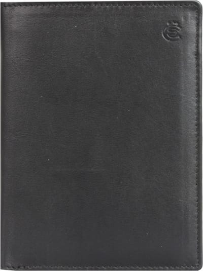 Esquire Eco portemonnee leer 9,5 cm - Jongens - Staand formaat - black