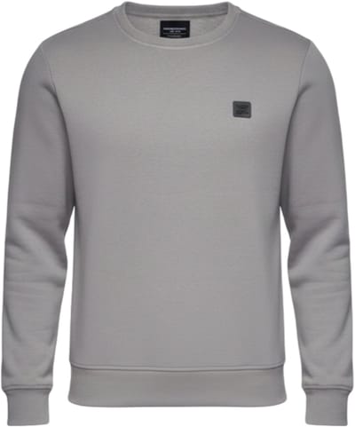 OMBRE Sweater - Regular Fit - Katoen - Lange Mouw Grijs S