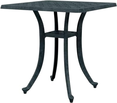 Tuintafel Vierkant - Terrastafel Aluminium - Buiten Genieten - Gegoten Aluminium - 53 x 53 x 53 cm - Groen