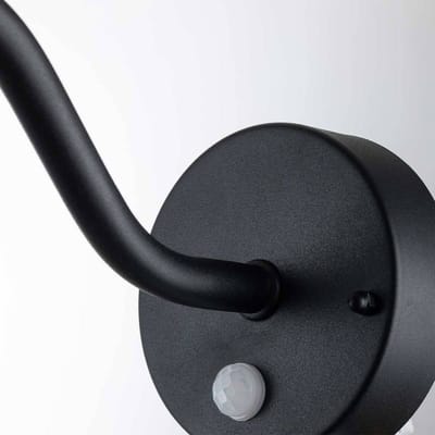 Landelijke Wandlamp - Steady Lighting - Metaal - Landelijk - E27 - L: 42cm - Voor Buiten - Woonkamer - Eetkamer - Zwart