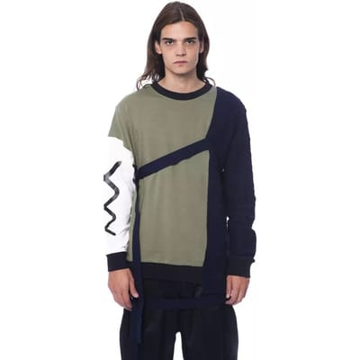 Kleurblokgebreide Sweatshirt Ni12989