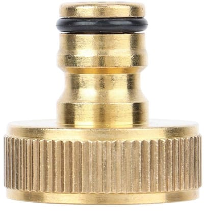 Jhubersproducts - Messing tuinslangaansluiting - Snelkoppeling - Hoogwaardige kwaliteit - 2,5 cm binnenschroefdraad - Waterleidingadapter - Geschikt v