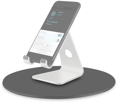 Dailygoods- Monitorstandaard 360 Graden Rotatie - Draaibare Voet - Aluminiumlegering - Antislip - Duurzaam - Gewogen Basisontwerp - Monitorvoet