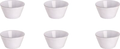 Palmer - Ecogres Plano - Ramekin - Kom - Schaal - 6 stuks - ø 9 cm - Wit - Stoneware - Bordenset