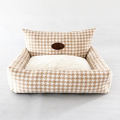 Canapé Chien Chenil Design Plaid Hiver Chaud Tapis de Couchage Chat Coussin Nid Confortable Lit Chiot Maison Fournitures Lit Animal de Compagnie M