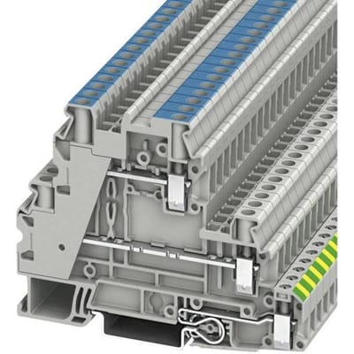 Phoenix Contact 3214361 Aardklem 3-etages 6.2 mm Schroeven Grijs 50 stuk(s)