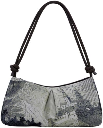 Desigual schoudertas Milho Lacroix Shoulder Bag Gris Verdoso veelkleurig