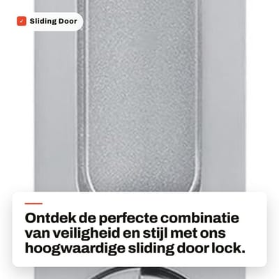 Dailygoods- Schuifdeurslot met sleutel - Antidiefstal Deurslot - Houten Deurslot - Geschikt voor Dubbele Deuren - Vergrendelbaar Binnen/Buiten - Zilver Afgewerkt