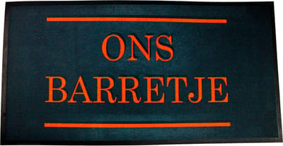 Bar mat Ons Barretje - Barmat - Bar mat - Bar accessoires - 60 x 30cm - Bar decoratie - Rubber - Antislip - Afdruipmat - Uniek - Cadeau - Mancave - Bar - Cave & Garden