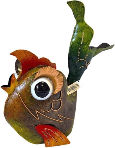 Gieter, Vis, Metaal, Tuindecoratie, Art Bizniz, 24117, 47x19x42cm