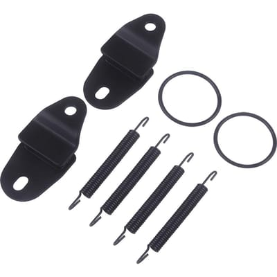 Motorfiets Uitlaatpijp Demper Veer Uitlaatpakkingen O-Ring Kit Bevestigingen Hangers Passen zwart