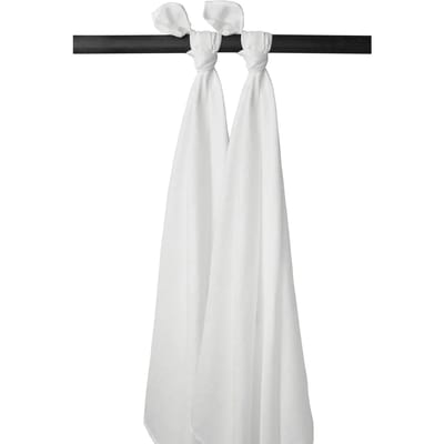 Meyco Baby Uni swaddle - 2-pack - hydrofiel - white - 120x120cm