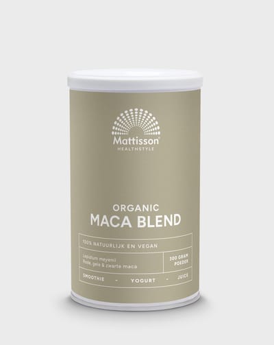 Mattisson - Biologische Maca Poeder Blend - Rode, Gele & Zwarte Maca - 300 Gram