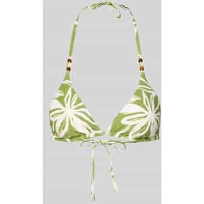 Bikinitop met halter model 'ABSTRACT FLORAL STRAPPY'
