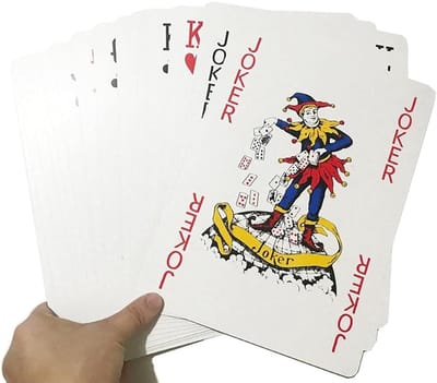 Grote Jumbo Speelkaarten voor Fantastische Pokeravonden en Tafelvermaak - Ideaal voor Spelletjes met Vrienden en Familie