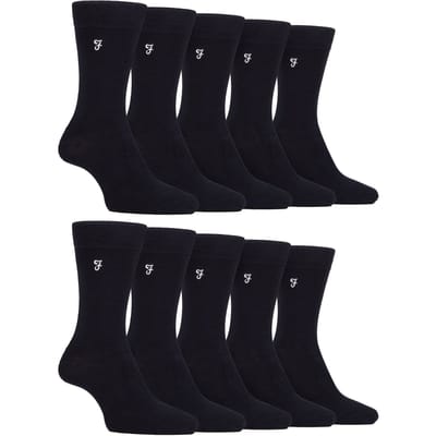 Heren 10 paar multi-pack heldere bamboosokken