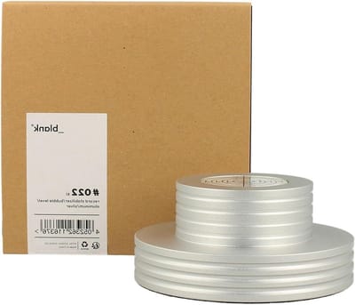 _blank #022si |Stabilisator voor Platenspeler | Platengewicht | Aluminium | Zilver | 425g Ondersteuningsgewicht