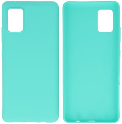 Hoesje Geschikt voor de Samsung Galaxy A31 - Backcover Color Telefoonhoesje - Turquoise