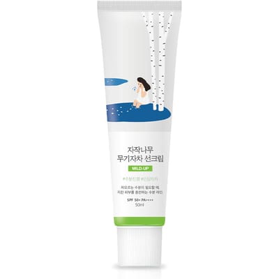Round Lab Bouleau Jus Protection Solaire Douceur SPF50+ PA++++ 50ml Protection UV Minérale Crème Solaire