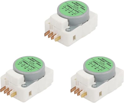 Koelkast Ontdooitimer - Vrieskast Timer - Koelkast Onderhoud - Universele Toepassing - 40x56x32mm - Wit
