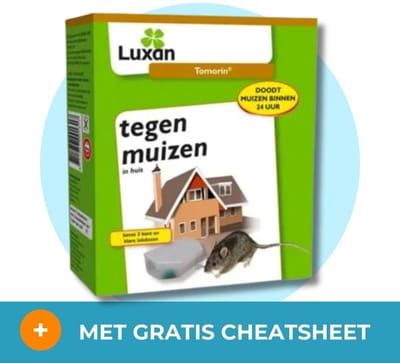 Luxan Tomorin Muizengif Kant & Klaar 2 x 10 gr met muizenlokdoos (2 stuks) - Krachtig muizengif