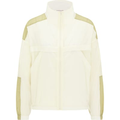 Mymo Windbreaker Dames olijf wol wit