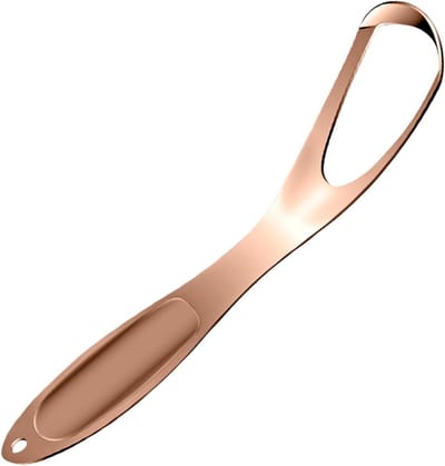 Tongschraper RVS - Ademverfrisser - Frisse Adem - Waaivormig Ontwerp - 145 cm - Zilver