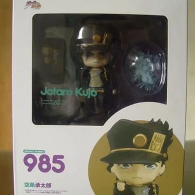 #985 Jotaro Kujo JoJos Bizarre Adventure Chibi Gearticuleerd Actiefiguur Gezichtsverwisseling Verzamelaar Model Cadeau Voor Fans blue