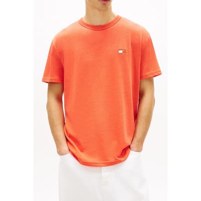 Tommy Hilfiger Tjm Regular Badge Tee Horizon Heather Größe: S | Basic T-Shirts Outlet | Herren