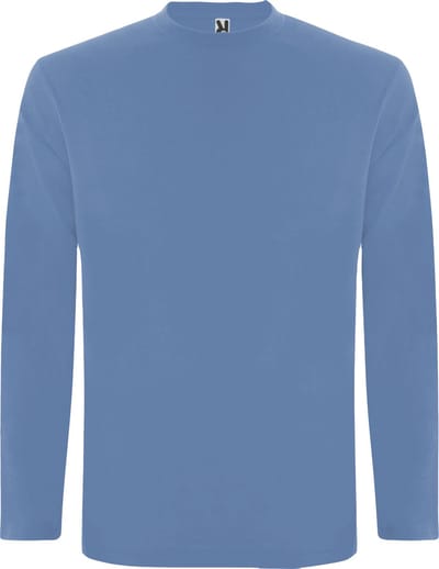 Denim Blauw Effen t-shirt lange mouwen model Extreme merk Roly maat M