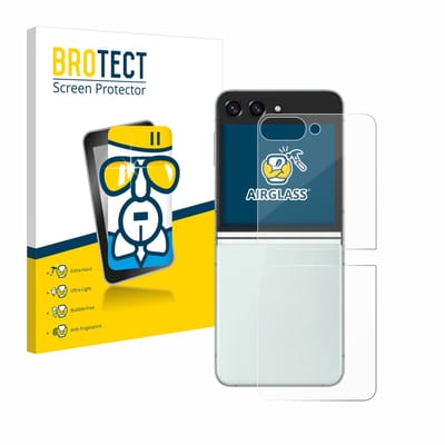 Screenprotector voor Samsung Galaxy Z Flip 5 (Achterkant) Beschermglas transparant