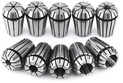Golden crown - 10 Stks/set ER20 Verenstaal - Gereedschap - Precisie Spantang Set - 3mm tot 12mm - Voor Frezen en Draaien - Geschikt voor Grav...